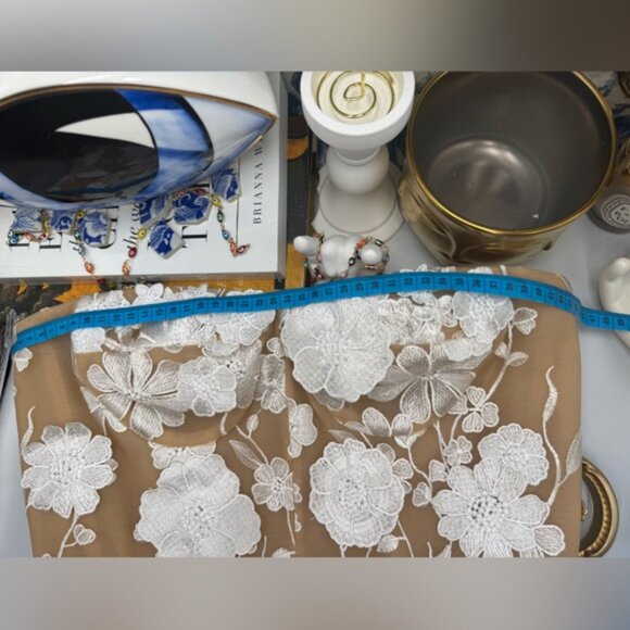 🆕 BRONX & BANCO 🧿 NWOT Jasmine Blanc Bridal Maxi Dress, Sz L US 8 - Picture 15 of 16